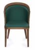 Стул деревянный Alsav Horeca AL 503 Bizotti Орех Темный Экокожа Dark Green