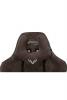 Кресло игровое Zombie VIKING KNIGHT Fabric темно-коричневый Light-10 с подголов. крестовина металл