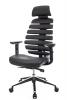 Кресло Everprof Ergo Black (Эрго Блэк) Кожа Черный