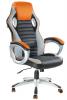 Кресло Riva Chair 9292H Черный/Оранжевый